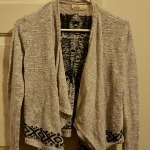 Hollister XS zebra cardigan